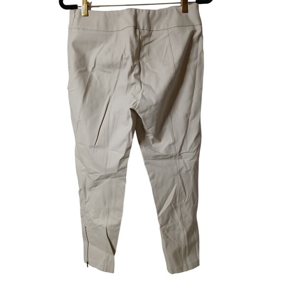 Lands' End Midrise Skinny Leg Pants Zipper Ankle Beige Khaki Petite 10P - Picture 2 of 11